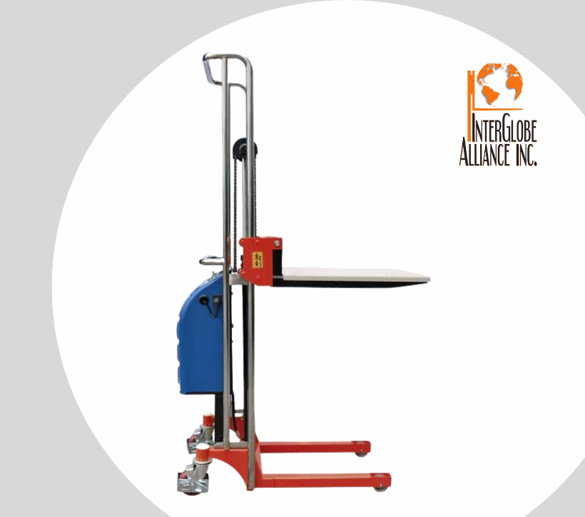 242213-6-2.webp 880lbs Semi-Electric Platform Stacker ELF - Image 1